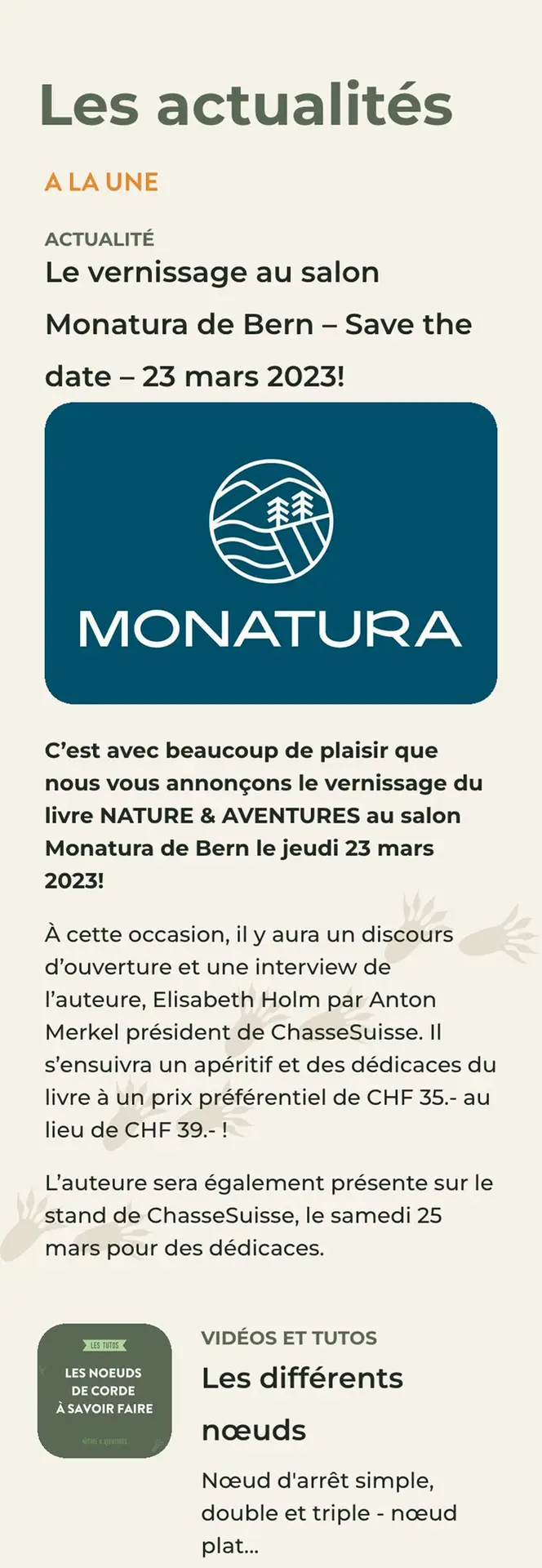 Nature&Aventures - Manuel d'activité