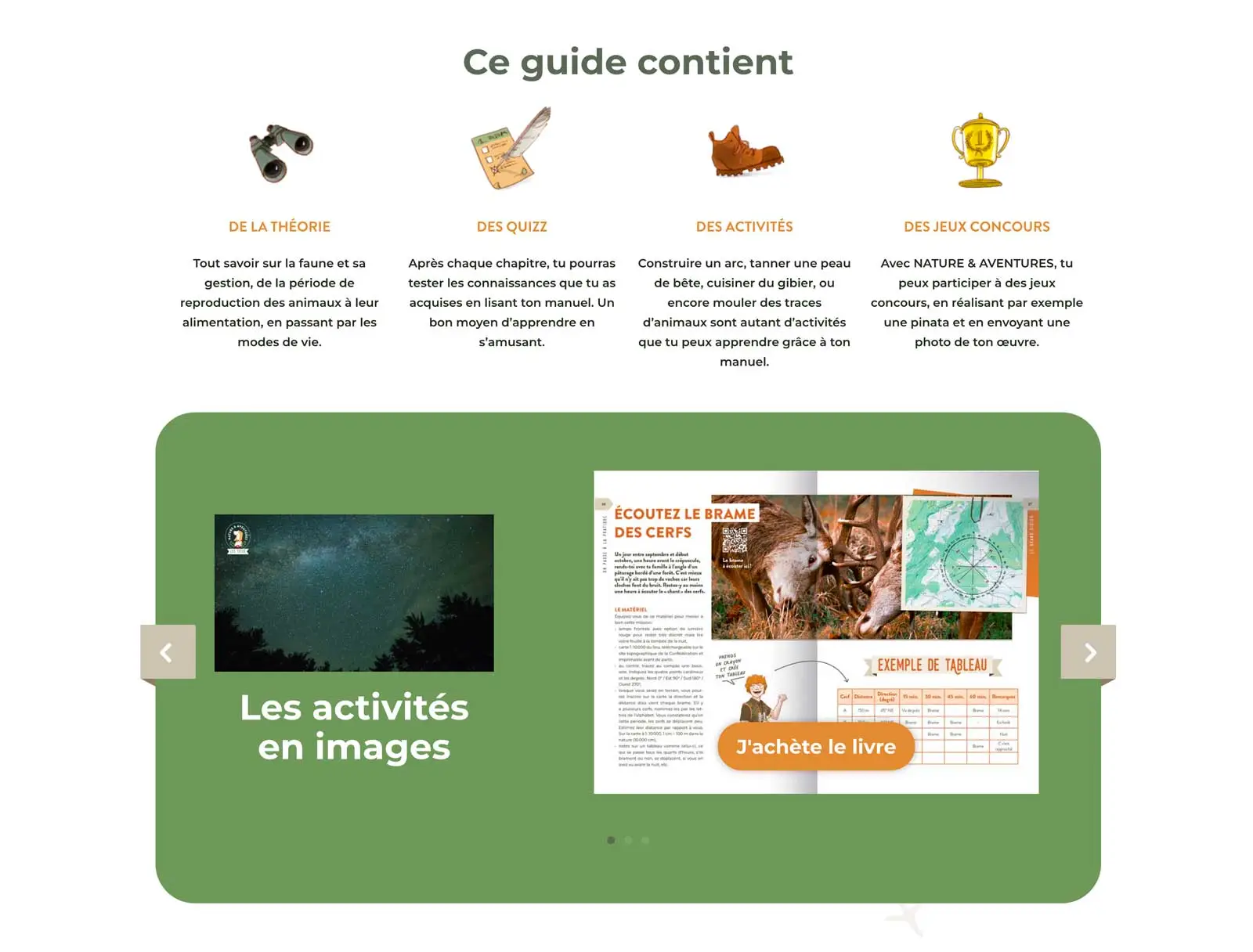 Nature&Aventures - Manuel d'activité