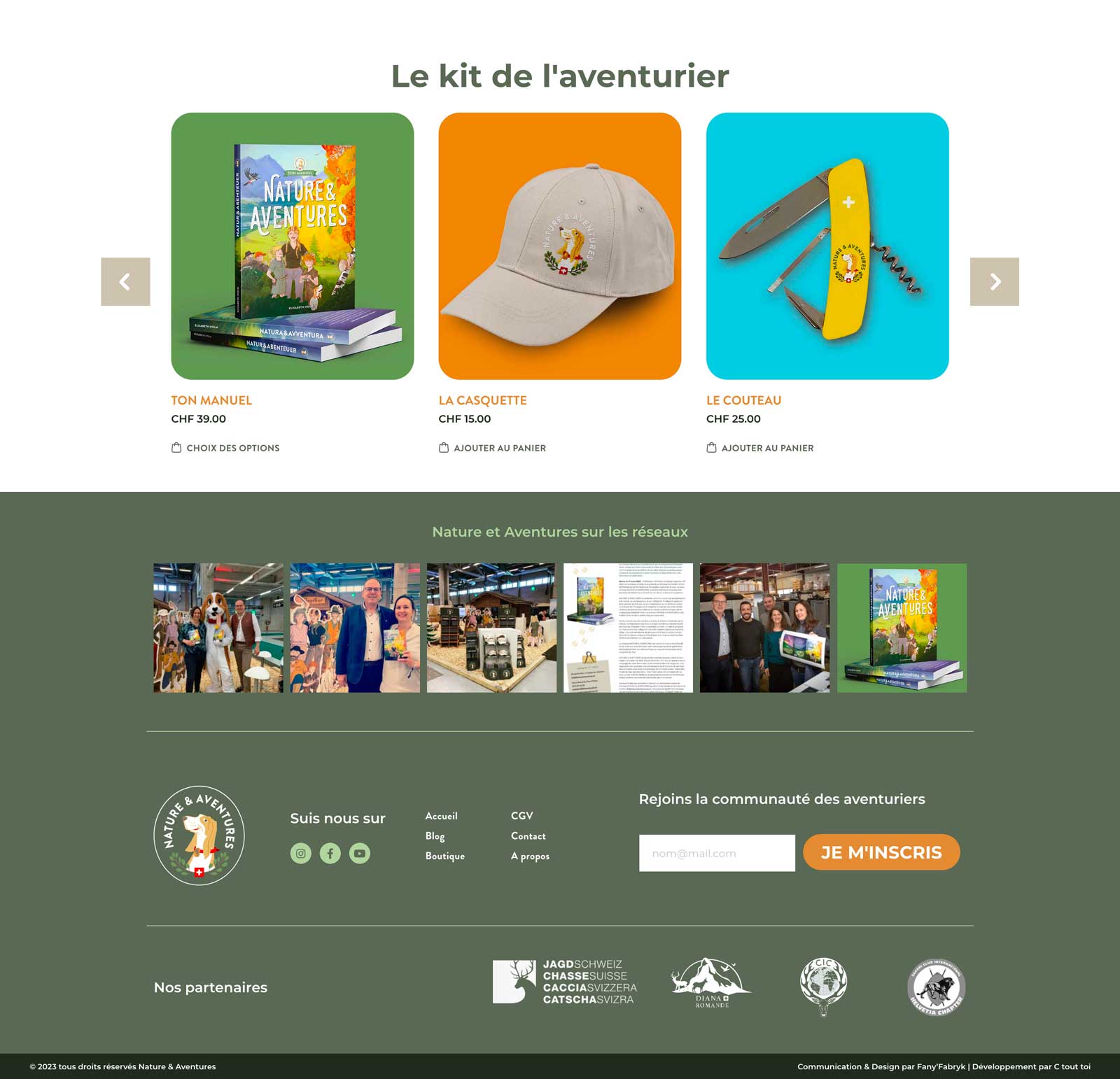 Nature&Aventures - Manuel d'activité