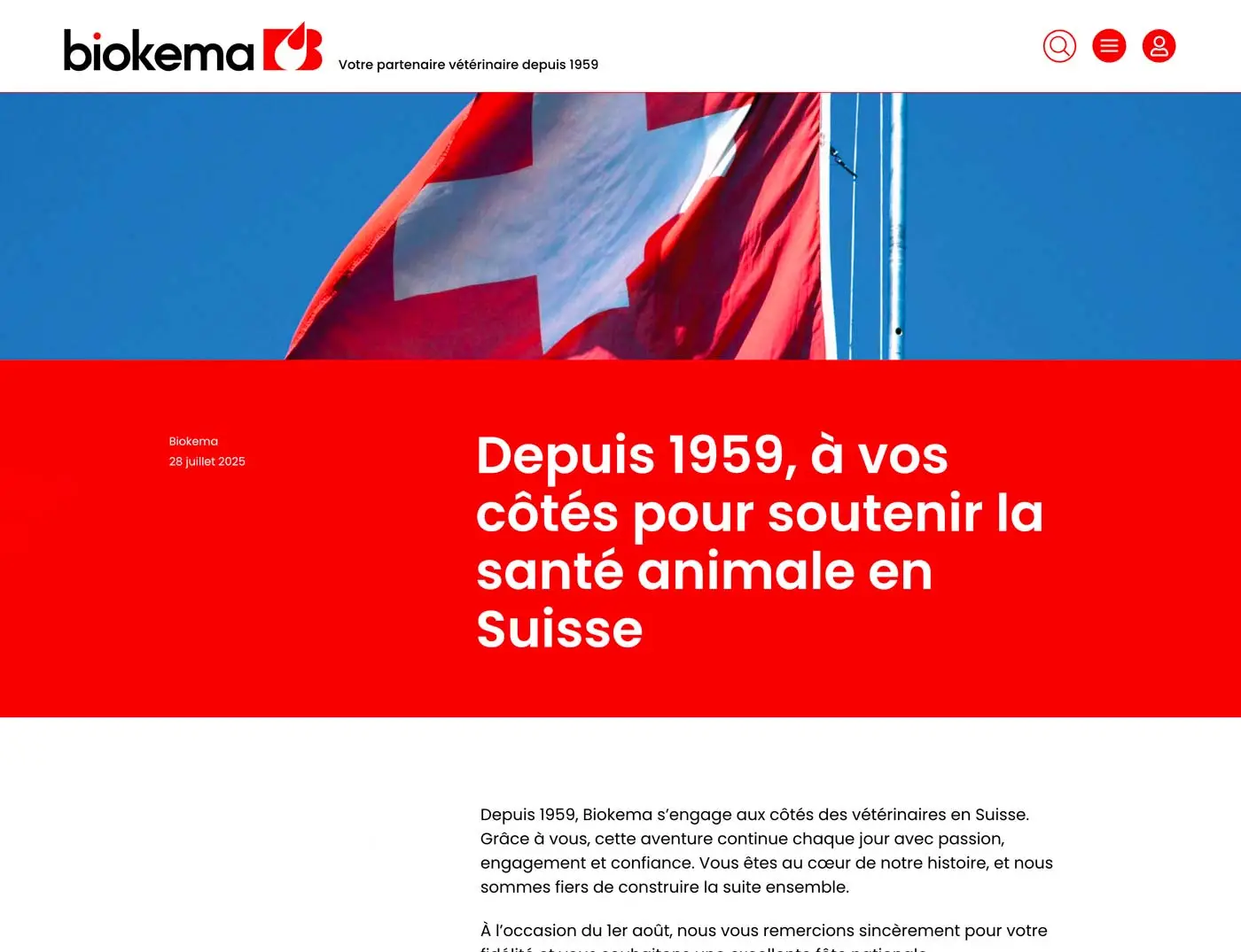 Biokema SA - Partenaire vétérinaire - Réalisation C tout toi